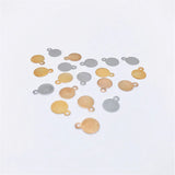 50pcs Round Metal Spacers DIY Earrings Making Pendants Charms 6/8/10mm