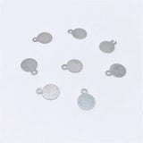 50pcs Round Metal Spacers DIY Earrings Making Pendants Charms 6/8/10mm