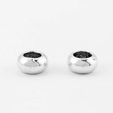 50pcs Round Slider Beads Spacer 4mm Leather Cord DIY Bracelet Necklace Jewelry