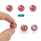 50pcs Round Wood Beads 16mm Star Pattern for Jewelry Making DIY Crafts