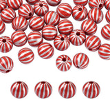 50pcs Round Wood Beads 16mm Star Pattern for Jewelry Making DIY Crafts