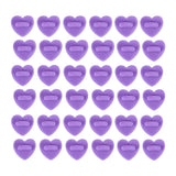 50pcs Heart Shape Rubber Pin Backs for Tie Tack Lapel Pin Holder Badges