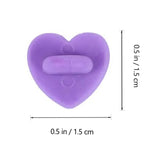 50pcs Heart Shape Rubber Pin Backs for Tie Tack Lapel Pin Holder Badges