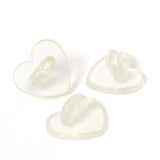 50pcs Heart Shape Rubber Pin Backs for Tie Tack Lapel Pin Holder Badges