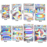 50pcs Self-Sealing Plastic Bags with Clear Window for Jewelry Packaging