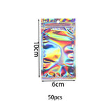 50pcs Self-Sealing Plastic Bags with Clear Window for Jewelry Packaging