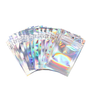 50pcs Self-Sealing Plastic Bags with Clear Window for Jewelry Packaging