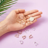 50pcs Brass Hoop Earring Findings with Loop Earring Hooks Jewelry Making Golden