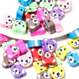 50pcs Christmas Ceramic Beads Fruit Animal Lollipop DIY Jewelry Making