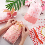 50pcs Plastic Baking Bags Drawstring Wedding Party Favor Pouches