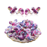 50pcs Silicone Mickey Teether Beads BPA Leopard Mini DIY Pacifier Chain Necklace