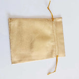 50 Silver Foil Organza Bag Drawstring Pouch Wedding/Party Packaging