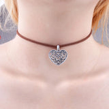50pcs Heart Shape Charms Alloy Hollow Out Pendants DIY Jewelry Making