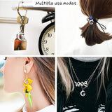 50pcs Silver Plated Rhinestone Moon Star Charms for DIY Jewelry Making