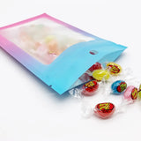 50pcs Smell Proof Laser Mylar Packaging Bag Resealable Holographic Zip Lock Bag