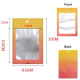 50pcs Smell Proof Laser Mylar Packaging Bag Resealable Holographic Zip Lock Bag