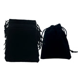 50pcs Velvet Drawstring Bags Jewelry Gift Pouches Red/Pink/Black/Blue