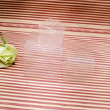 50pcs Square Transparent Box Gift Jewelry Box Plastic Storage Box for Gift