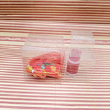 50pcs Square Transparent Box Gift Jewelry Box Plastic Storage Box for Gift