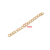 50pcs Stainless Steel Necklace Extender Chains for DIY Jewelry Making