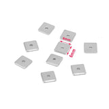 50pcs Stainless Steel 6x6mm Square Bead Spacer for DIY Jewelry Making