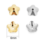 50pcs Stainless Steel Beads End Caps for Jewelry Making