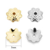 50pcs Stainless Steel Beads End Caps for Jewelry Making