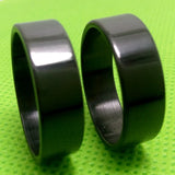 50pcs Men's 8mm Stainless Steel Wedding Band Rings Jewelry