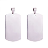 50pcs Stainless Steel Stamping Tag Pendants for Jewelry Making