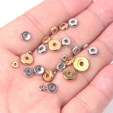 50pcs Stainless Steel Spacer Beads DIY Bracelet Wheel Bead Jewelry Making