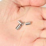 50pcs Stainless Steel Cord End Caps Crimp Clasps for DIY Bracelet Making