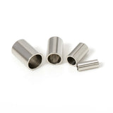 50pcs Stainless Steel Cord End Caps Crimp Clasps for DIY Bracelet Making