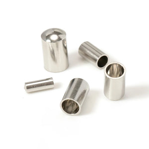 50pcs Stainless Steel Cord End Caps 2/3/4/5mm Rope Thread