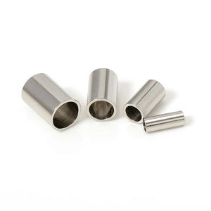 50pcs Stainless Steel Cord End Caps 2/3/4/5mm Rope Thread