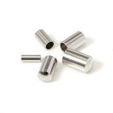 50pcs Stainless Steel Cord End Caps 2/3/4/5mm Rope Thread