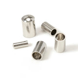 50pcs Stainless Steel Cord End Caps 2/3/4/5mm Rope Thread