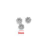 50pcs Stainless Steel Daisy Wheel Flower Charm Spacer Bead for Jewelry Making