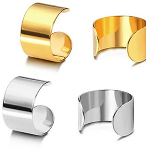 50pcs Stainless Steel Ear Cuff Wrap Clip On Earrings