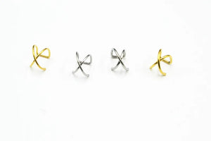 50pcs Stainless Steel Ear Cuff Earring Wrap Clip On Non Piercing Jewelry