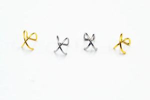 50pcs Stainless Steel Ear Cuff Earring Wrap Clip On Non Piercing Jewelry