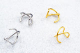50pcs Stainless Steel Ear Cuff Earring Wrap Clip On Non Piercing Jewelry