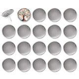 50pcs Stainless Steel Earring Studs Base 8 10 12 16mm DIY Earrings Blank Base