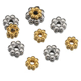 50pcs Stainless Steel Daisy Spacer Beads for Jewelry Making DIY
