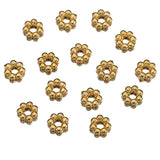 50pcs Stainless Steel Daisy Spacer Beads for Jewelry Making DIY