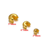 50pcs Stainless Steel Moon Beads for DIY Jewelry Making