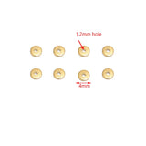 50 Stainless Steel Spacer Beads for Jewelry Making Charms DIY Craft Supplies