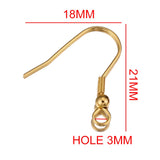 50pcs Stainless Steel Earrings Clasp Hook for Jewelry Making Supplies