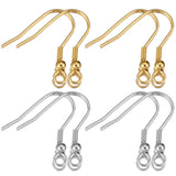50pcs Stainless Steel Earrings Clasp Hook for Jewelry Making Supplies