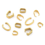 50pcs Stainless Steel Pendant Bails Charm Clasp DIY Plated Bail Jewelry