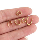 50pcs Stainless Steel Pendant Bails Charm Clasp DIY Plated Bail Jewelry